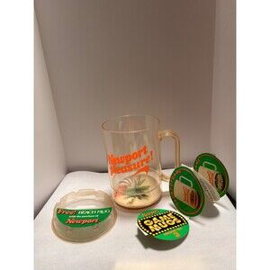 NOS Vintage Newport Pleasure Plastic Beach Sand Mug Cup